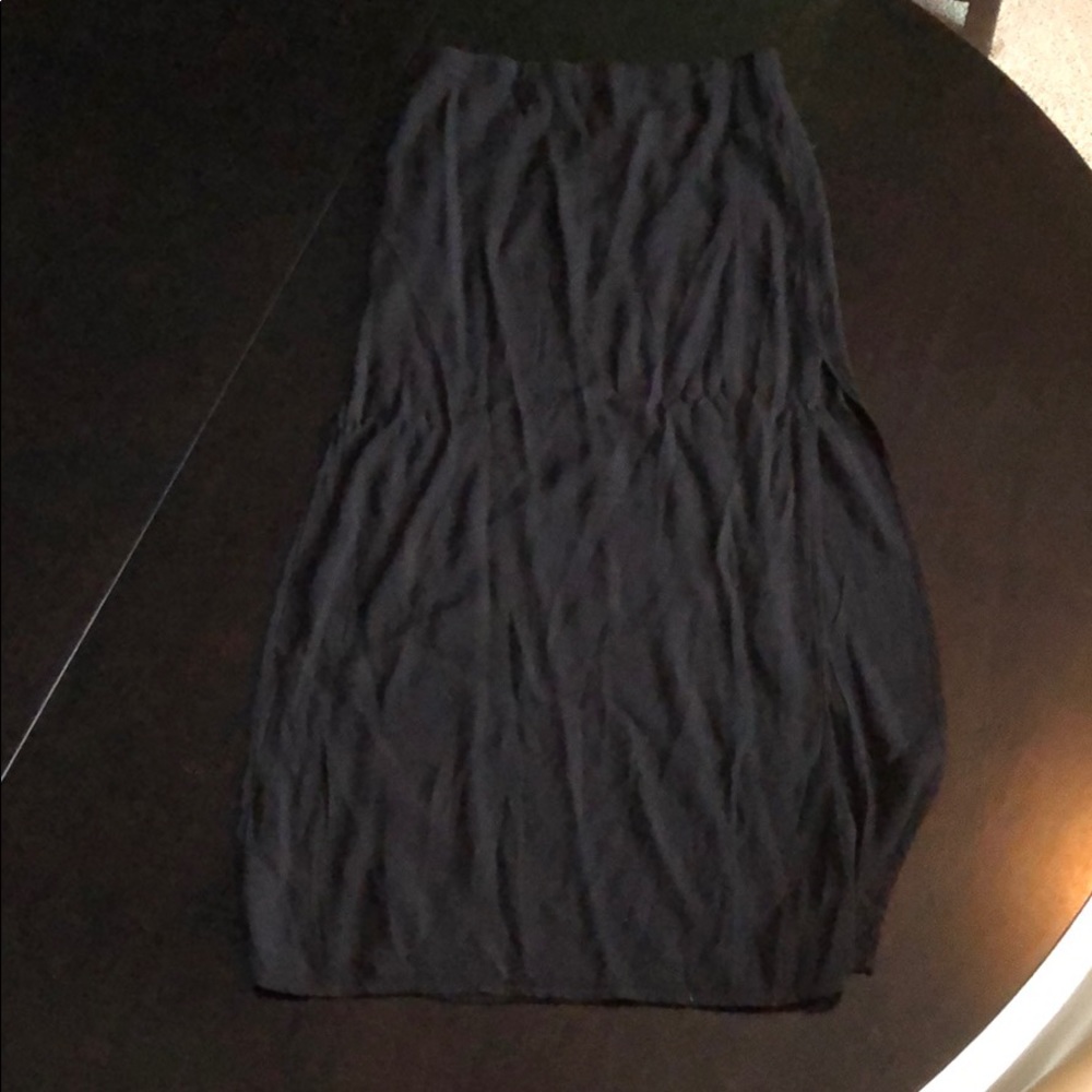 Monrow long slit skirt, new with tags, black XS